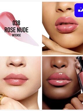 New Travel sized Dior Addict Lip Maximizer Gloss in Rose Nude
